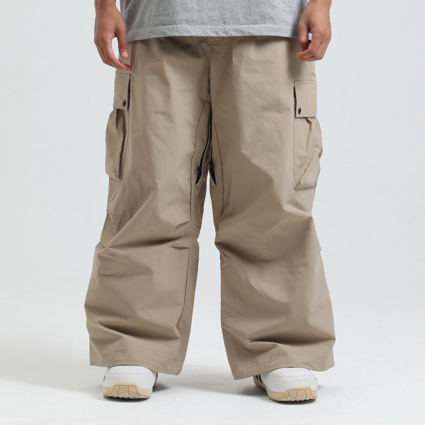 Baggy Ski & Snowboard Pants - Khaki