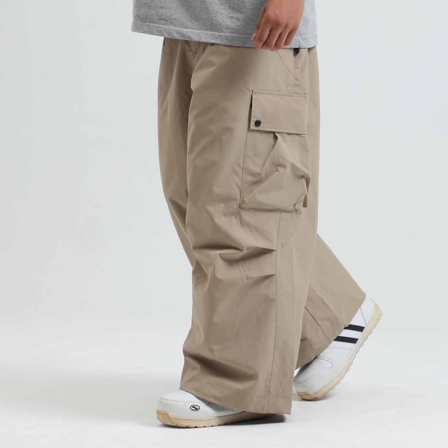 Baggy Ski & Snowboard Pants - Khaki