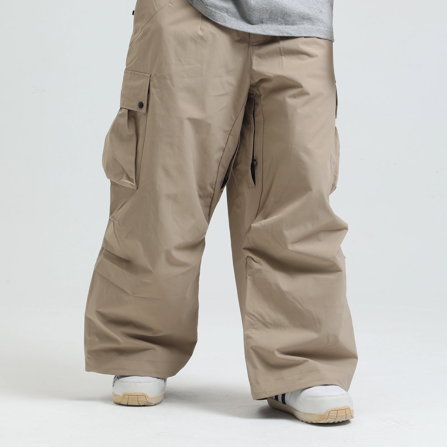 Baggy Ski & Snowboard Pants - Khaki