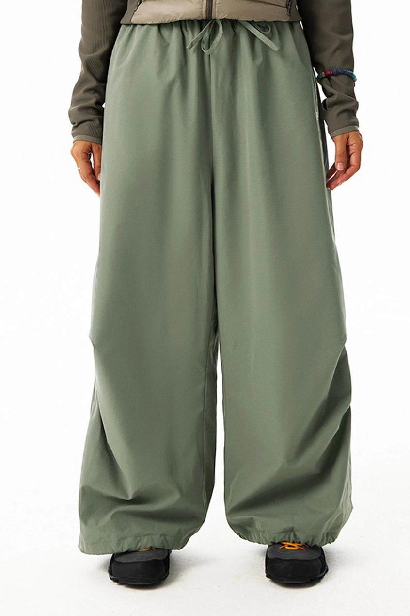 Oversized Outdoor Pants - Green