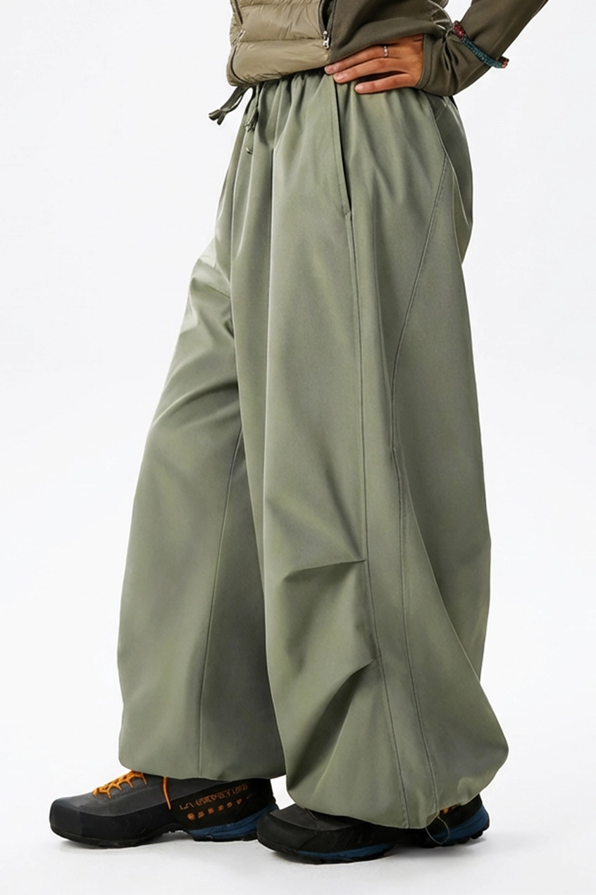 Oversized Outdoor Pants - Green