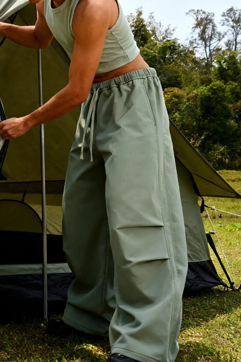 Oversized Outdoor Pants - Green