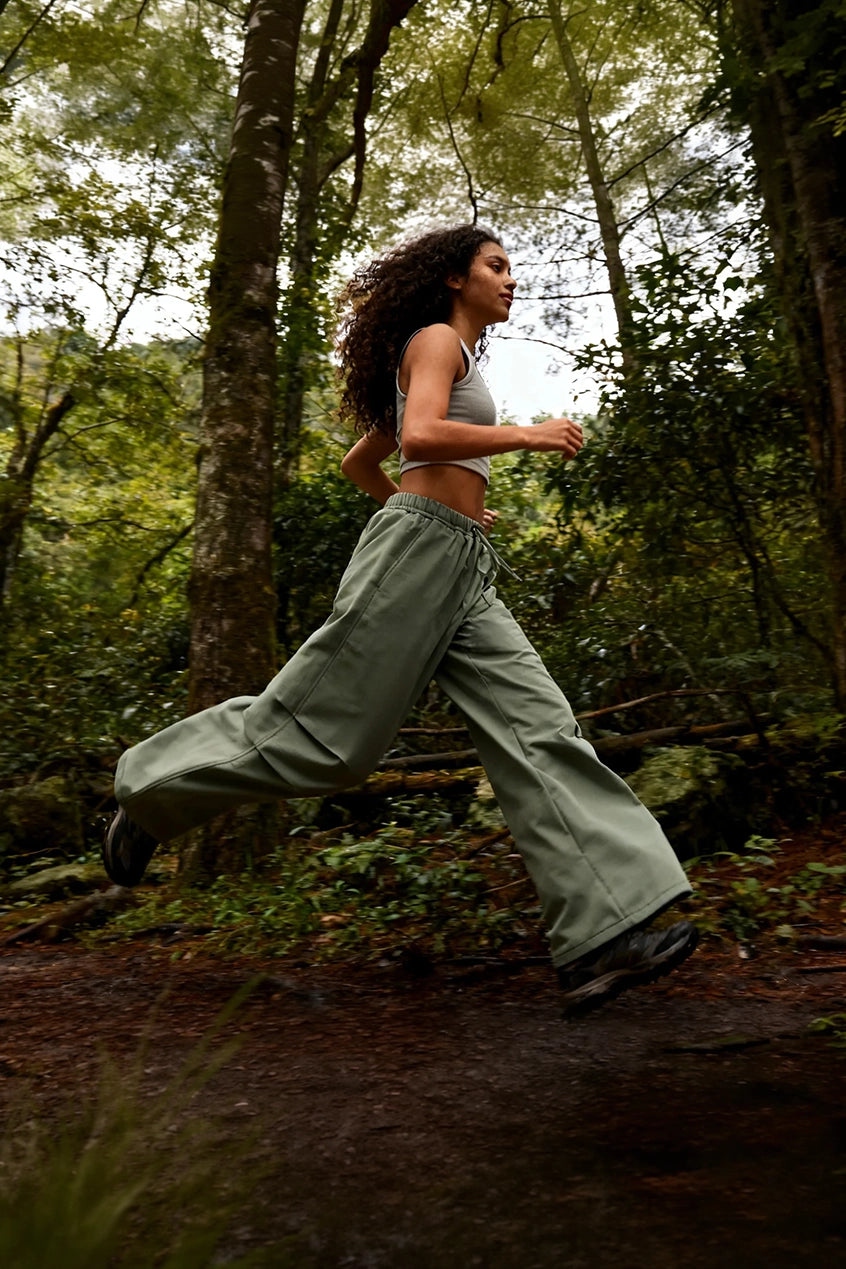 Oversized Outdoor Pants - Green