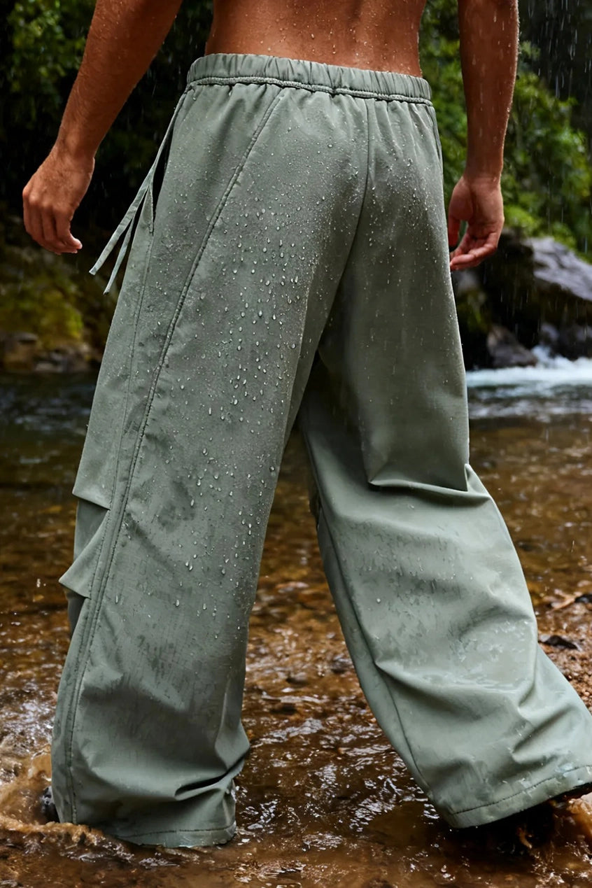 Oversized Outdoor Pants - Green