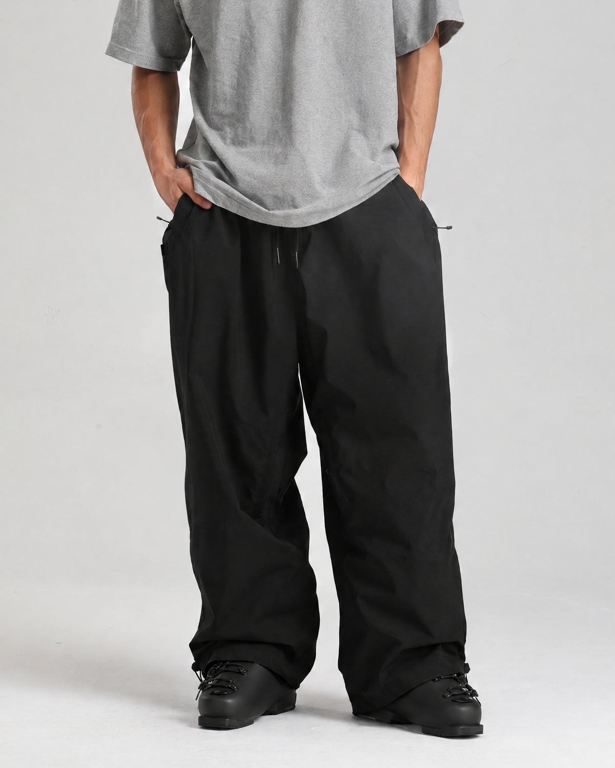 Core Pants Black on model