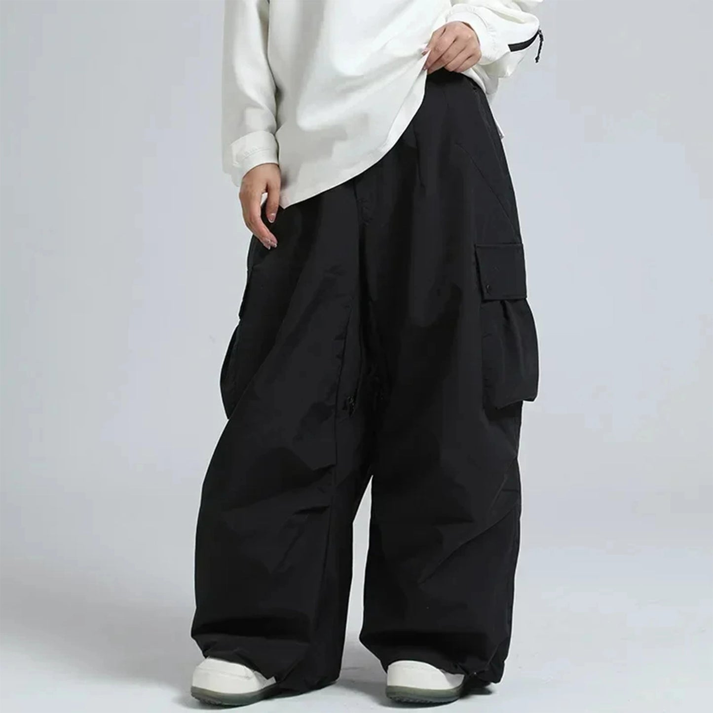 Vivid Baggy Ski & Snowboard Pants - Black