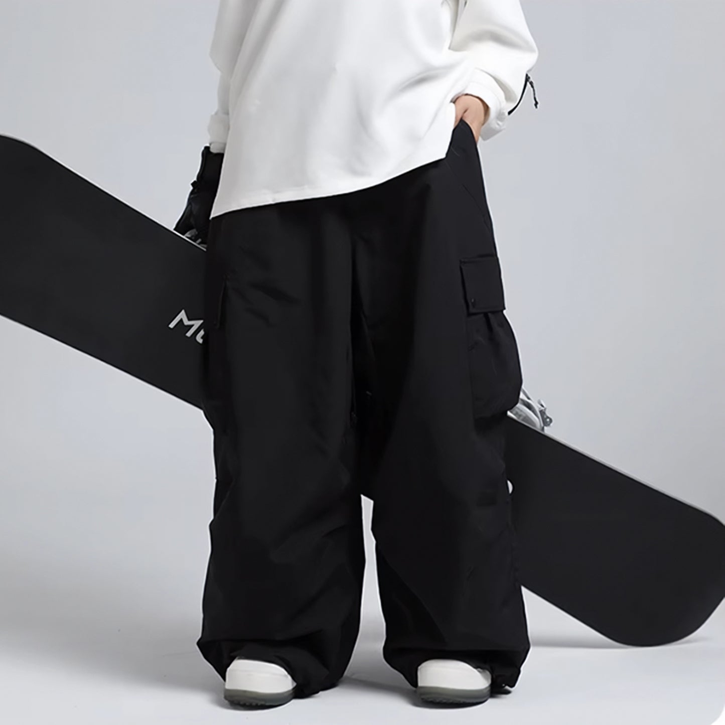 Vivid Baggy Ski & Snowboard Pants - Black